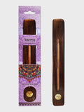 Namaste Karma Scents Brass Inlay Mango Wood Räucherhalter - Sonne