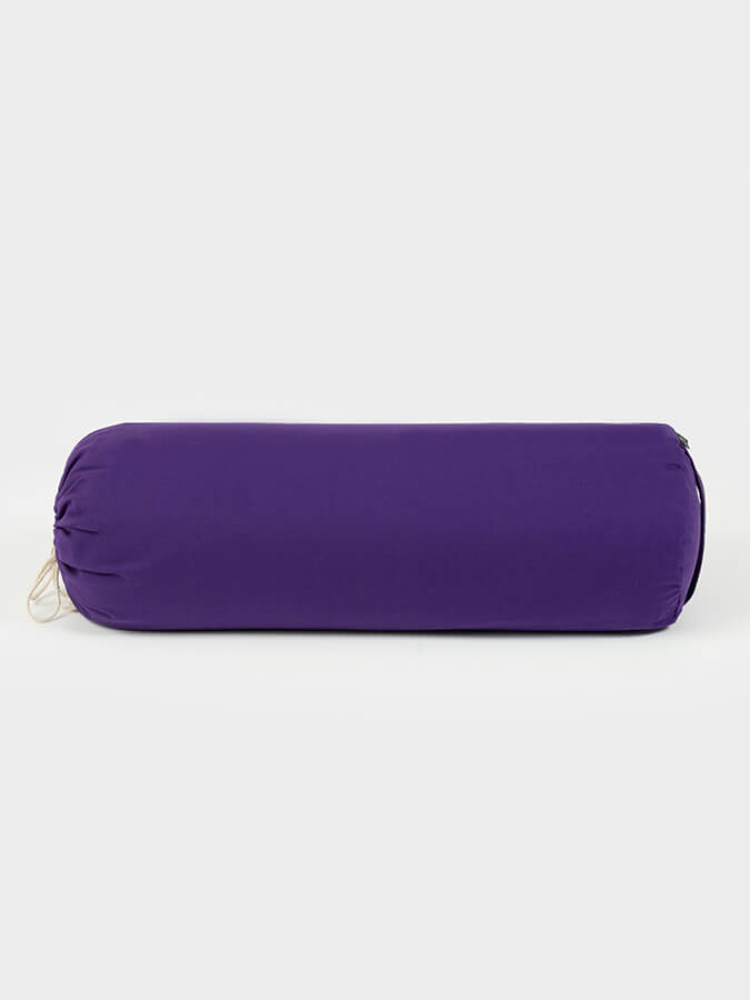 Yoga Studio EU Organic Buckwheat Drawstring Bolster - Purple