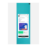 Personalised Yoga Mat 6mm With Custom Design - Turquoise