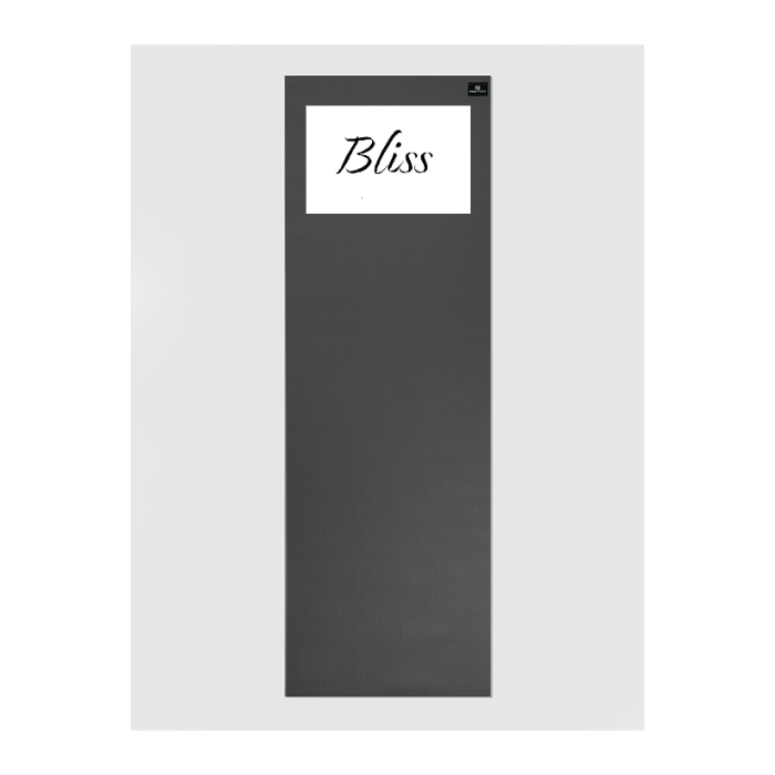 Personalised Yoga Mat 6mm With Custom Design - Graphite Grey