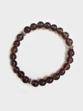Yoga Studio Smoky Quartz Mala Perle Armband