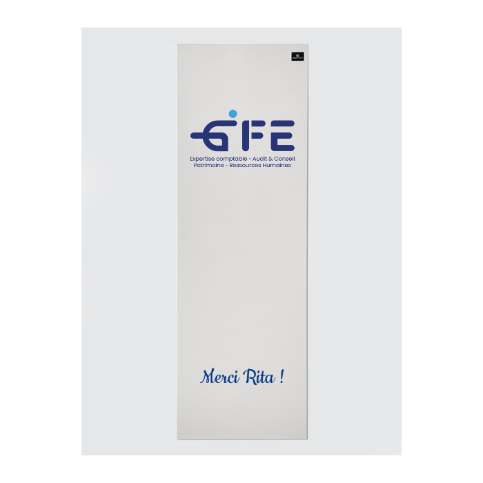 Personalised Yoga Mat 6mm With Custom Design - White