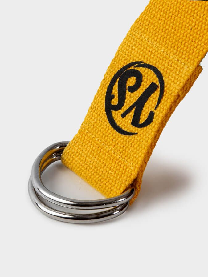 Yoga Studio GOTS Organic Cotton D-Ring 2.5m Yoga Belt Strap