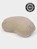 Yoga Studio EU Bio-Buchweizen Zafu Crescent Leinen Kissen