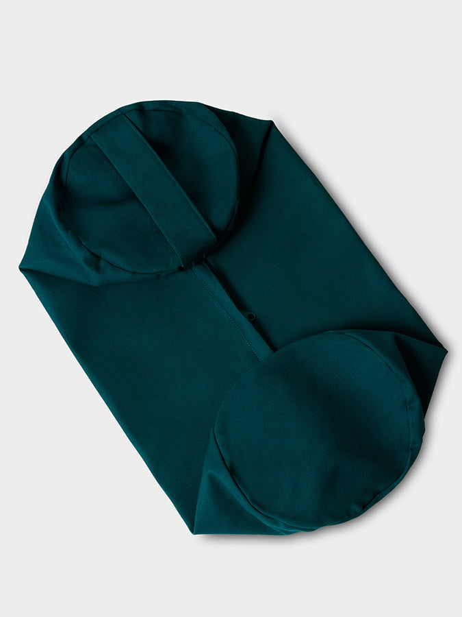 Yoga Studio Replacement Round Unbranded Bolster Outer Cushion Cover Teal Green
