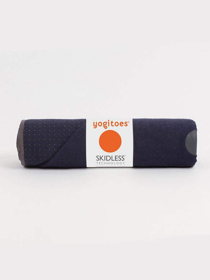 Manduka Yogitoes rSKIDLESS Mat Yoga Towel -  Midnight (Blue)