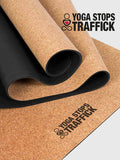 Yoga Stops Traffick Yogamatte aus Kork 4mm