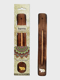 Namaste Karma Scents Brass Inlay Mango Holz Weihrauch Ash Catcher Holder - Elephant
