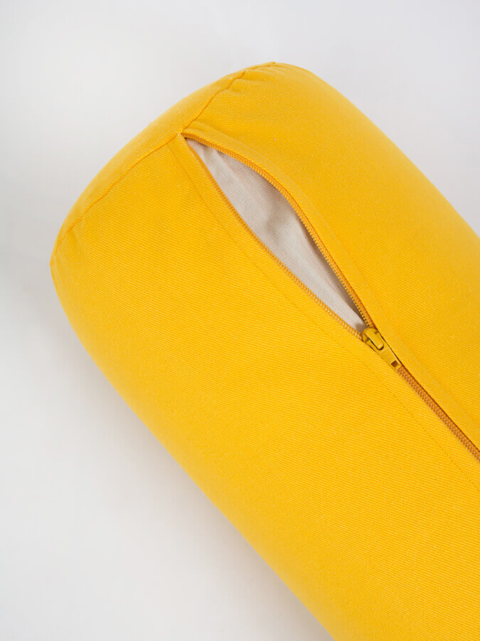 Yoga Studio Organic Cotton Buckwheat Lotus Meditation Bolster Cushion