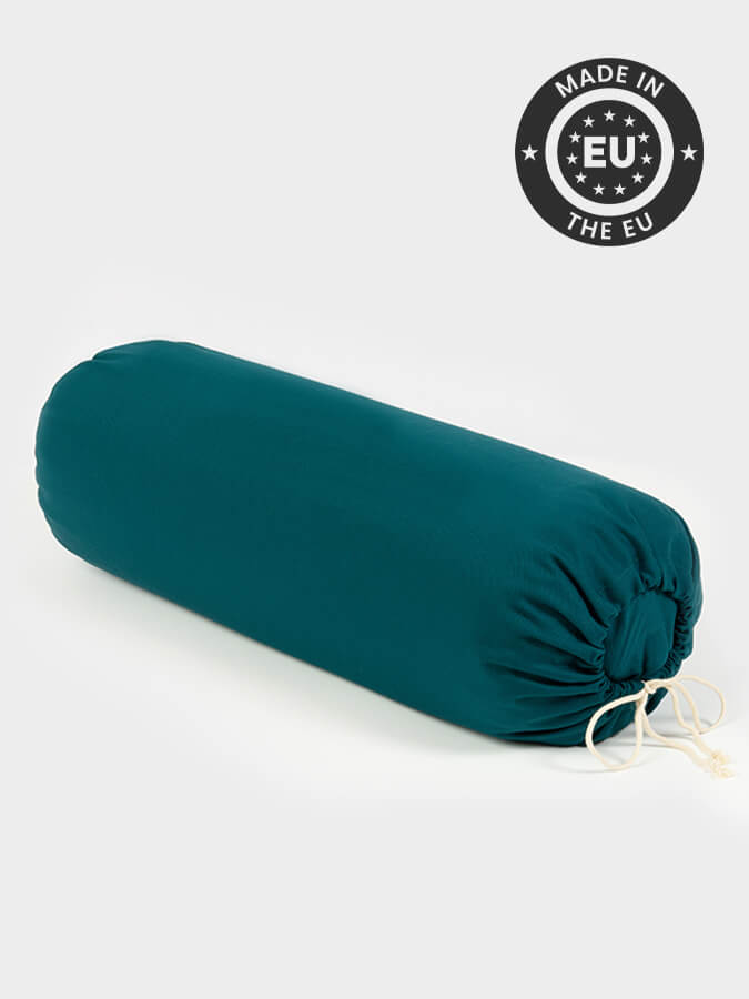 Yoga Studio EU Organic Buckwheat Drawstring Bolster - Teal