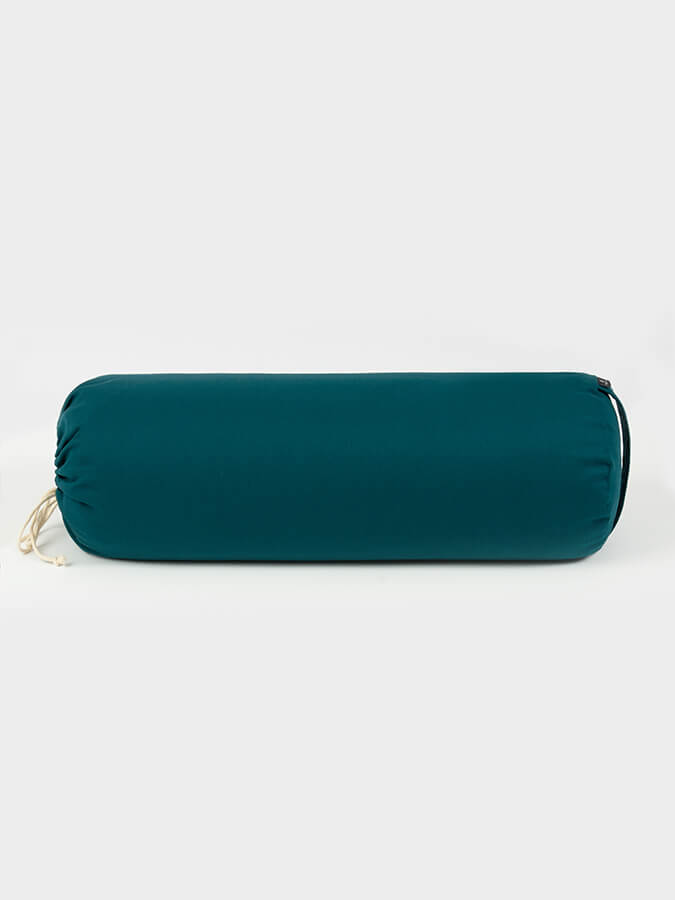 Yoga Studio EU Organic Buckwheat Drawstring Bolster - Teal