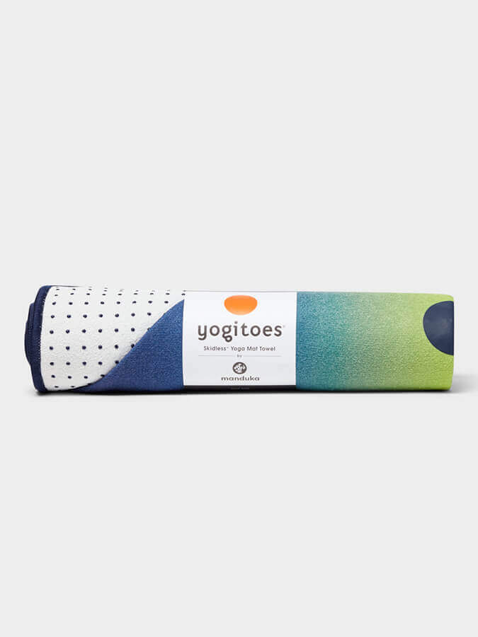Manduka Yogitoes rSKIDLESS Mat Yoga Towel - Emerald Array