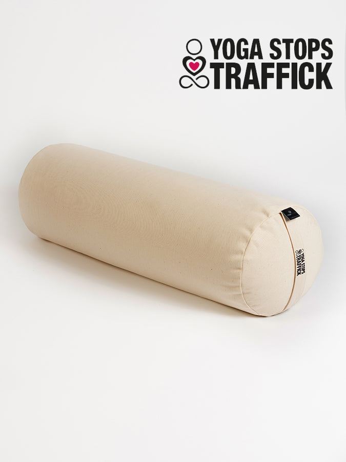 Yoga Stops Traffick Organic Buckwheat Meditation Bolster Cushion