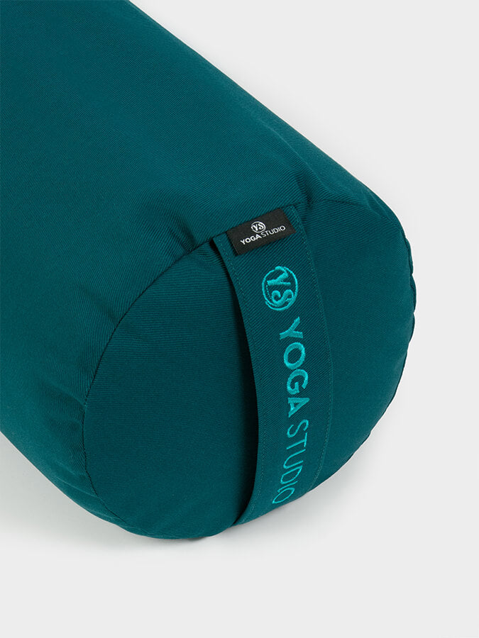 Yoga Studio EU Organic Buckwheat Drawstring Bolster - Teal