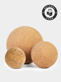 Yoga Studio Cork Unbranded Massage Ball Set von 3 - 2cm, 4cm, 6cm