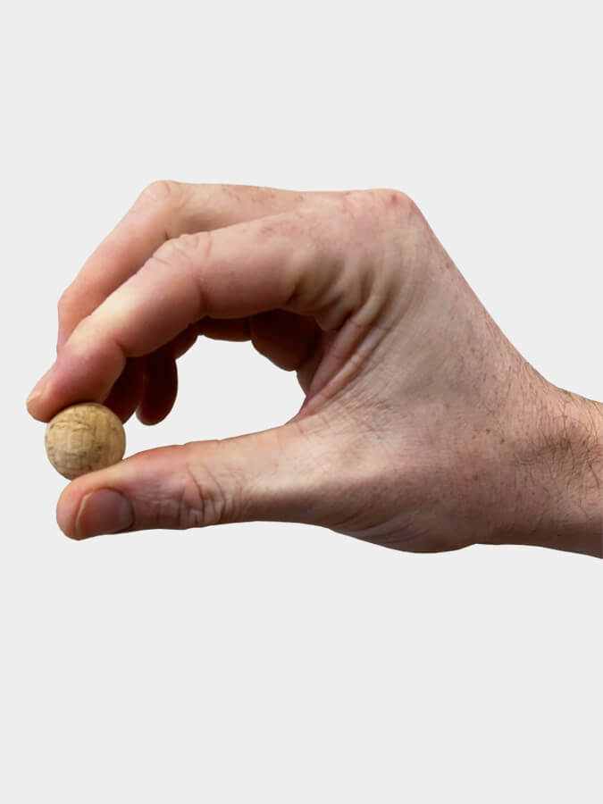 Yoga Studio Cork Unbranded Massage Ball Set von 3 - 2cm, 4cm, 6cm