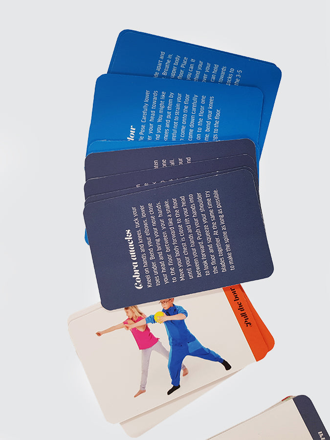 ChiBall Children In Balance Playing Yoga Cards