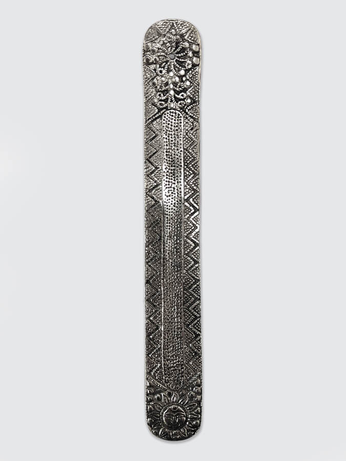 Namaste Metal Embossed Incense Holder - Sun - Yoga Studio Store