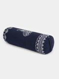 Yoga Studio Bio Buckwheat Designed Round Bolster - Elephant Collection