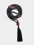Yoga Studio Black Onyx & Rudraksha Mala Perlen