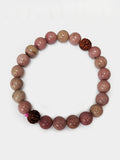 Yoga Studio Rhodochrosite Stone & Rudraksha Mala Perle Armband