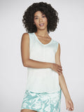 Skechers Diamond Wash Hatha V-Neck Damen Tank Top