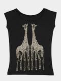 Emma Nissim Natural Organic Damen T-Shirt Top - Giraffen