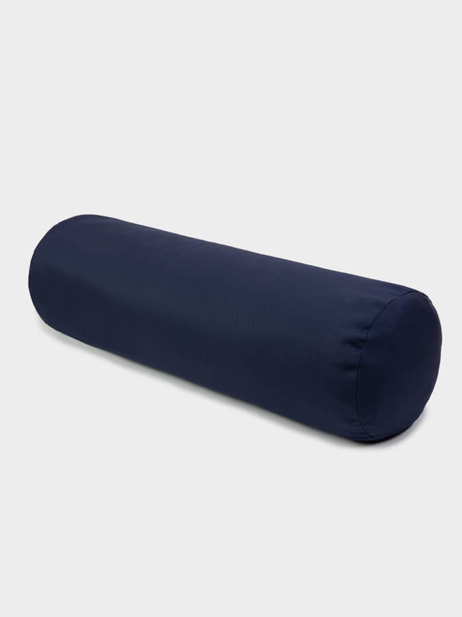 Yoga Studio Organic Buckwheat Meditation Bolster Cushion - Navy Blue