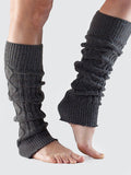 Toe Tanz Socken - Knie High Leg Warmers - Charcoal