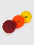 Yoga Studio Trigger Point Massage Kugeln Set von 3 Rot - Orange - Gelb